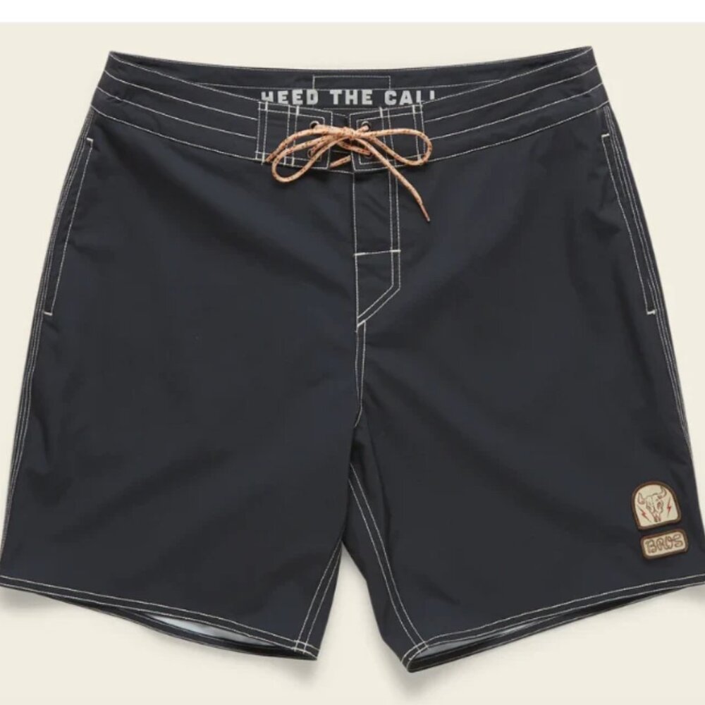 Like New Howler Bros Buchannon Boardshorts in Black, men's size 28